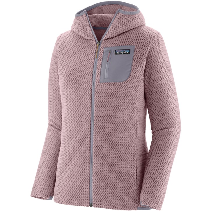 W´s R1 Air Full-Zip Hoody Milkweed Mauve / L