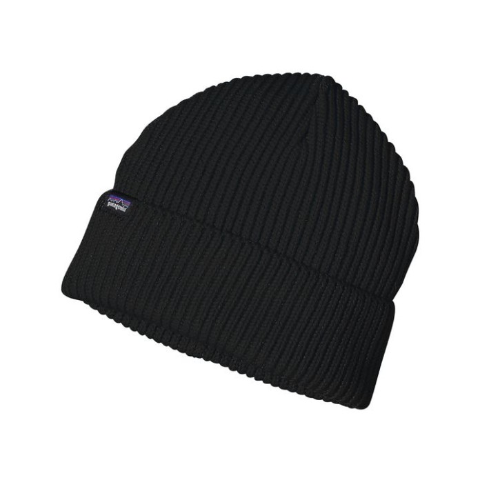 Fishermans Rolled Beanie Black