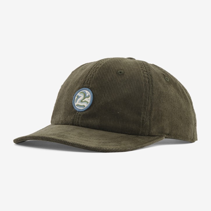 Corduroy Cap ONE SIZE / Earth Currents Patch: Pine Needle Green