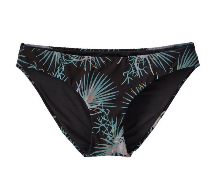 Ws Sunamee Bikini Bottoms Bayou Palmetto: Ink Black / L