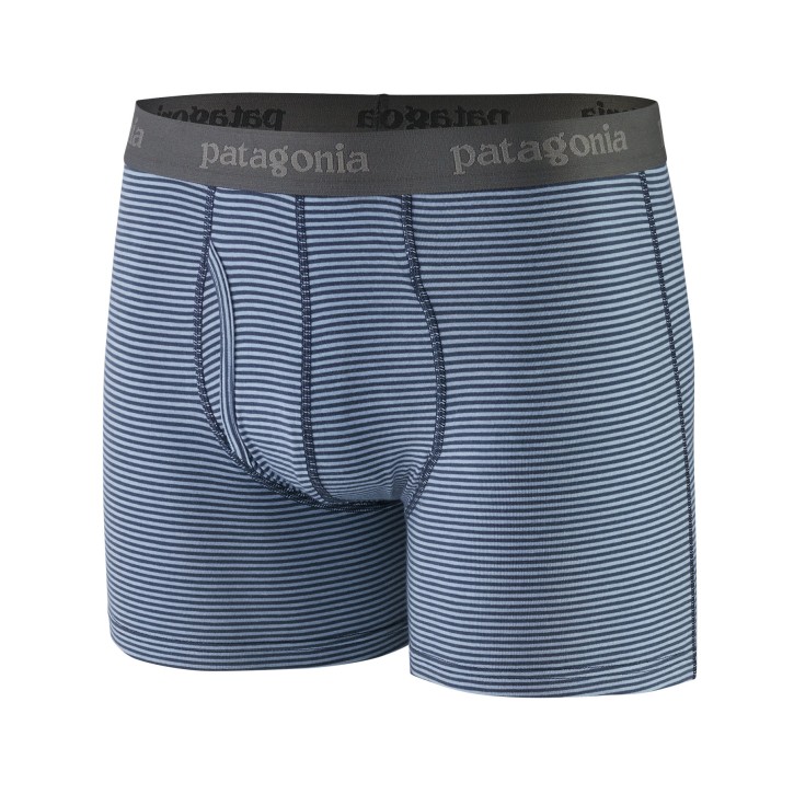 M's Essential Boxer Briefs - 3 in. L / Fathom Stripe: New Navy