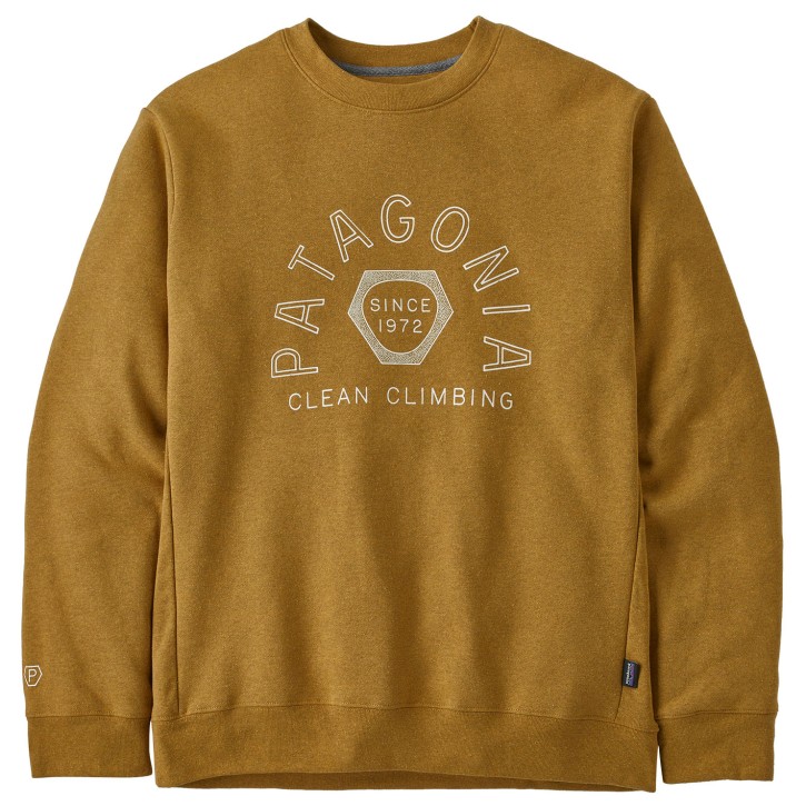 Clean Climb Hex Uprisal Crew Sweatshirt M / Cabin Gold